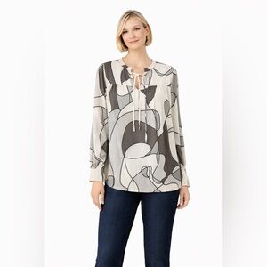 DOLCEZZA Abstract Blouse size small